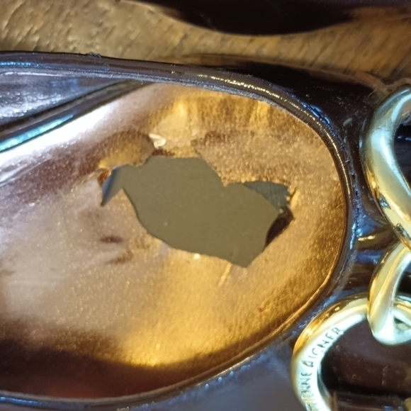 5 for $25 Aigner patent leather slingback heels 7M - Picture 3 of 9